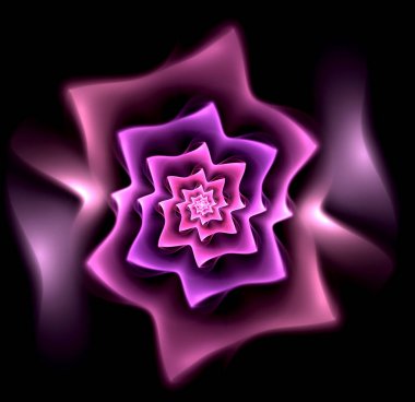 soyut çok renkli fraktal desen