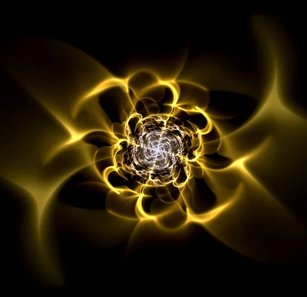 Forma fractal flor abstracta Imágenes de stock libres de derechos