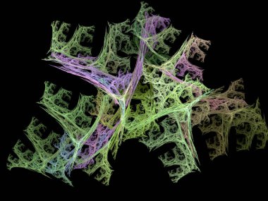 soyut çok renkli fraktal desen