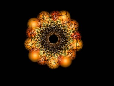 soyut çok renkli fraktal desen