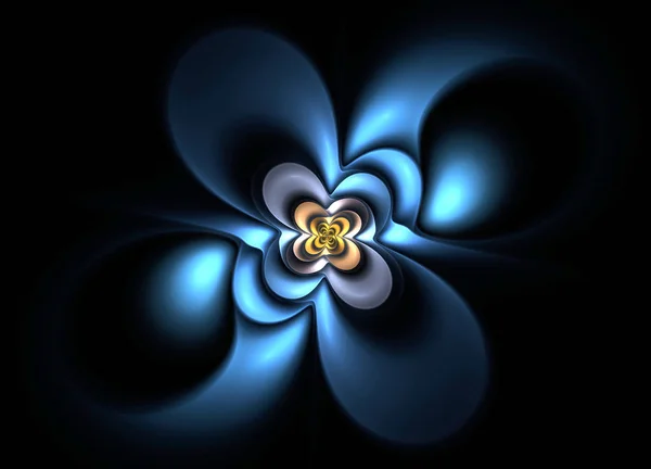 Forma fractal flor abstracta — Foto de Stock