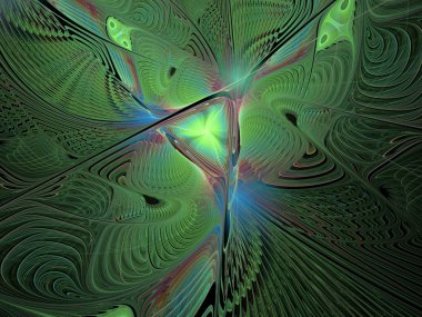 soyut çok renkli fraktal desen