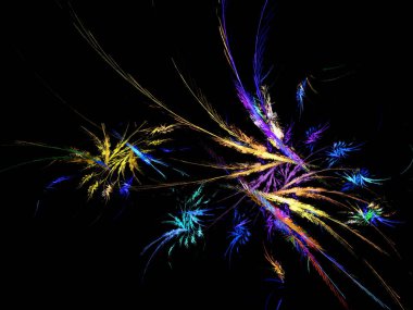 soyut çok renkli fraktal desen