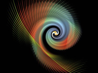 soyut çok renkli fraktal desen