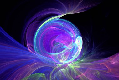 soyut çok renkli fraktal desen