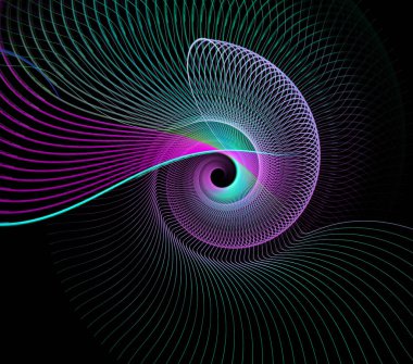 soyut çok renkli fraktal desen