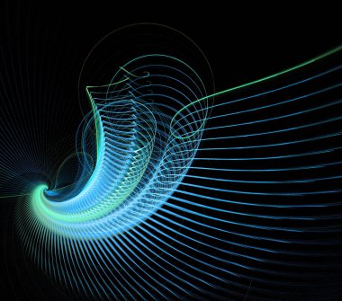 soyut çok renkli fraktal desen