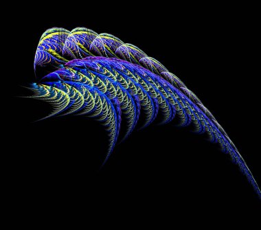 soyut çok renkli fraktal desen