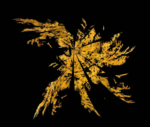 Patrón abstracto fractal amarillo —  Fotos de Stock