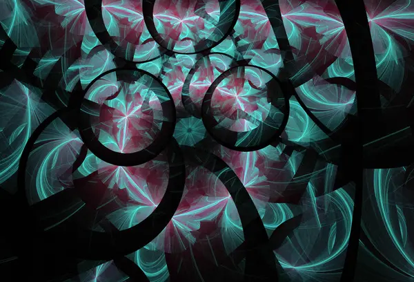 Абстрактный фрактальный шаблон — стоковое фото