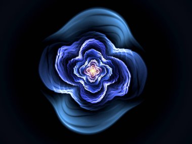 soyut çok renkli fraktal desen