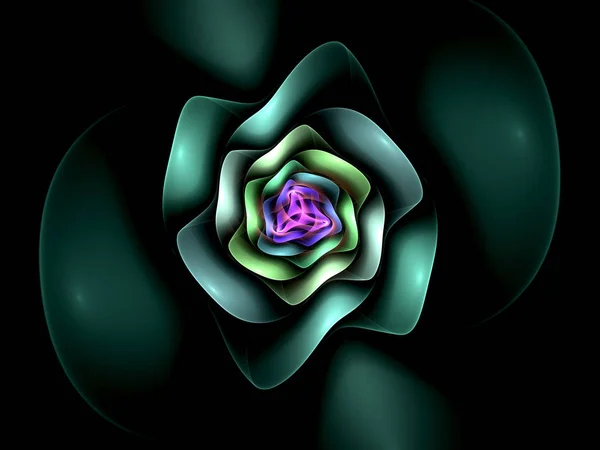 Kształt kwiat Abstrakcja Fraktal — Zdjęcie stockowe