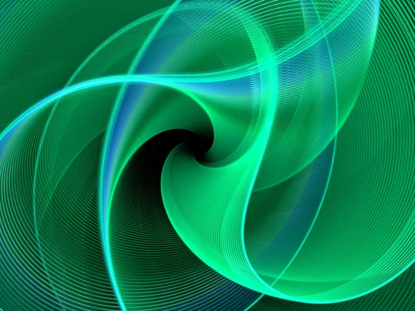 Patrón fractal verde abstracto Imagen de stock