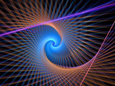 soyut çok renkli fraktal desen