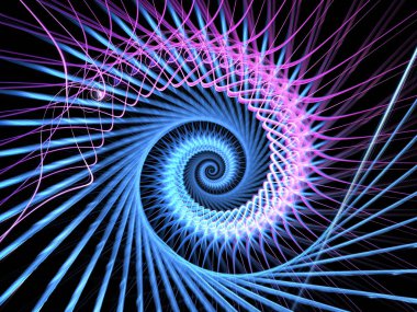 soyut çok renkli fraktal desen