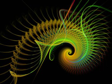 soyut çok renkli fraktal desen