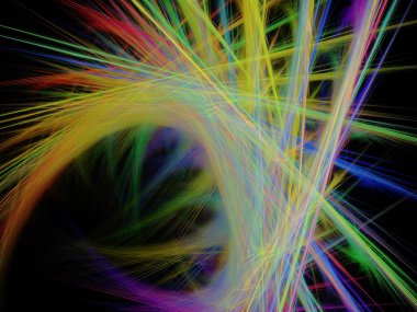 soyut çok renkli fraktal desen