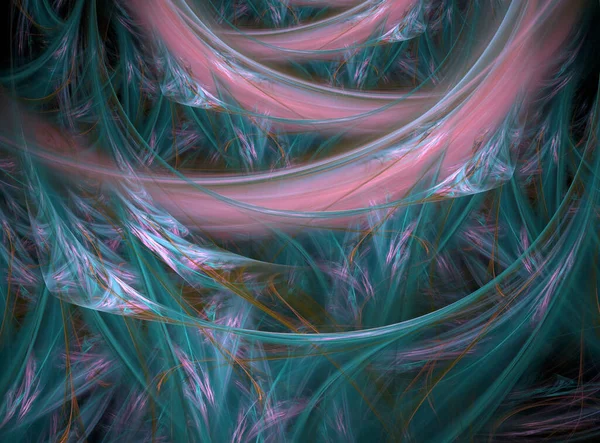 抽象的な色とりどりのフラクタル パターン 生成したコンピュータ グラフィックス — ストック写真