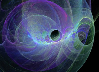 Soyut çok renkli fraktal desen. Oluşturulan bilgisayar grafikleri.