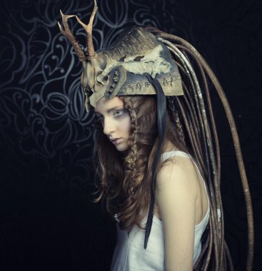 Güzel kadın model.