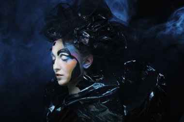 Karanlık Güzel Gotik Prenses.