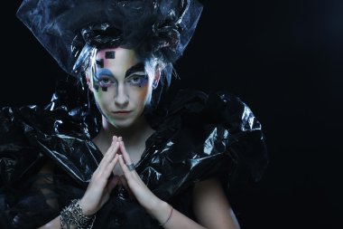 Karanlık Güzel Gotik Prenses.