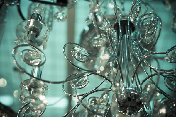Vintage Kristall Lampe Details — Stockfoto