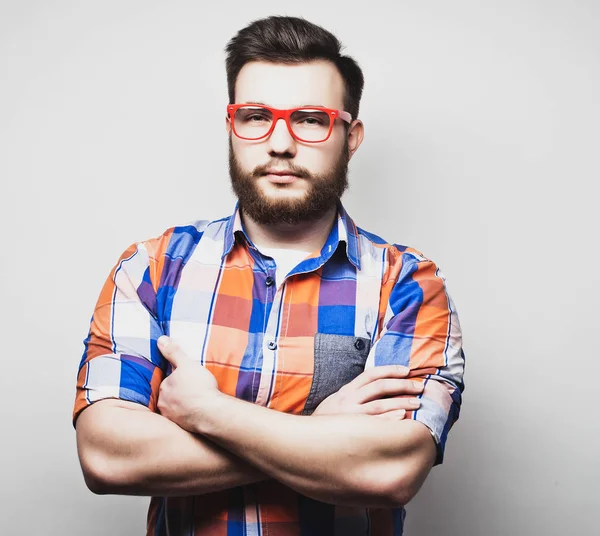 Joven barbudo hipster hombre —  Fotos de Stock