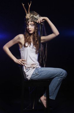 Güzel kadın model.
