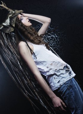 Güzel kadın model.