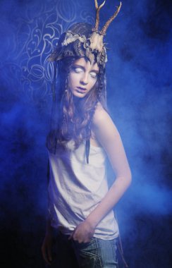 Güzel kadın model.