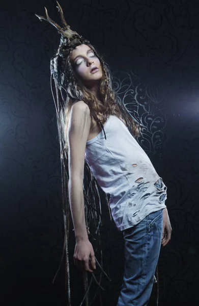 Güzel kadın model.