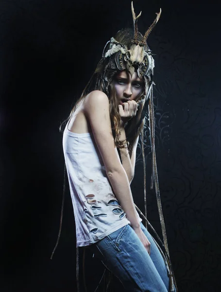 Güzel kadın model.