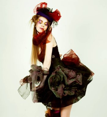 kadın doll tarzı moda çekim