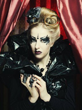 Karanlık Güzel Gotik Prenses.