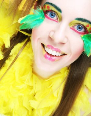 yaratıcı vecih ile kız