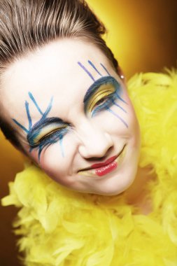 yaratıcı vecih ile kız