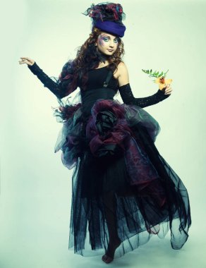 kadın doll tarzı moda çekim