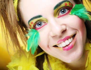 yaratıcı vecih ile kız