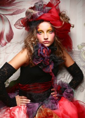 kadın doll tarzı moda çekim