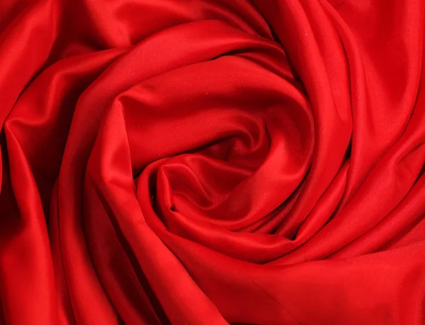 Smooth elegant red silk — Stock Photo, Image