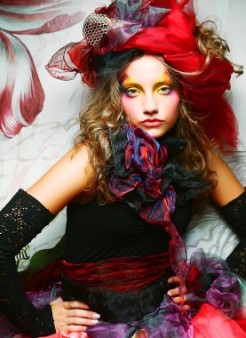 kadın doll tarzı moda çekim