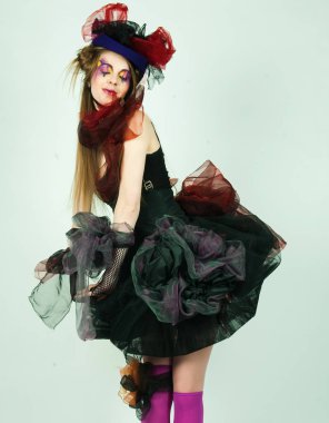 kadın doll tarzı moda çekim