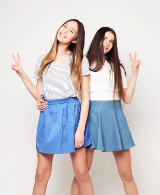 duygu, insanlar, gençler ve dostluk kavramı - p gülümseyen mutlu