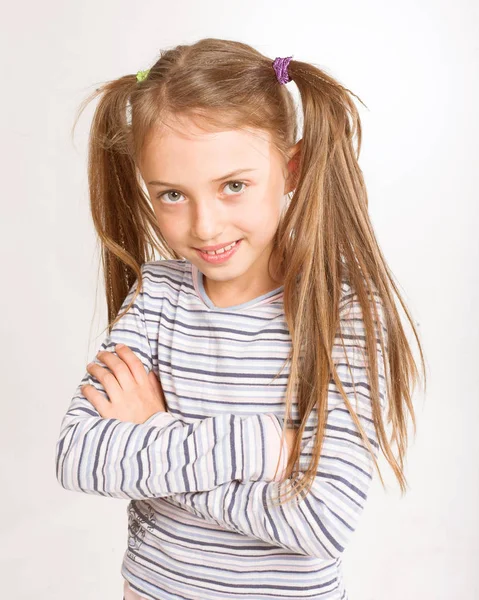 Pequena menina esportiva — Fotografia de Stock