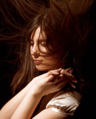 Güzel kadın yüzü