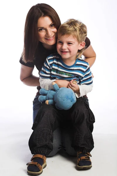 Mother together with the son — Stock Photo, Image