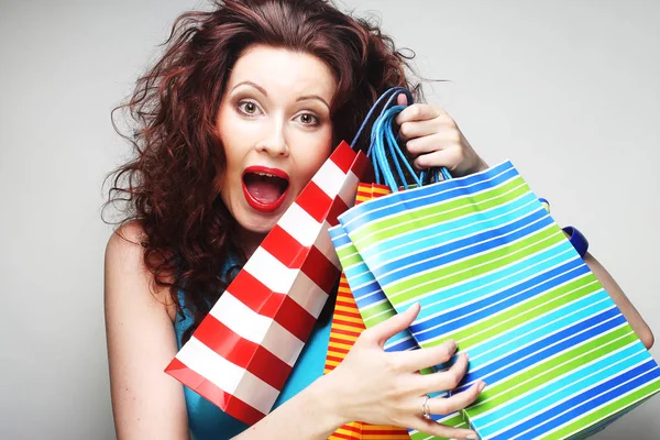 Happy shopping woman — Stock Photo, Image