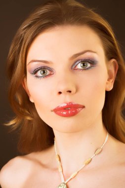 güzel kadın kapatmak