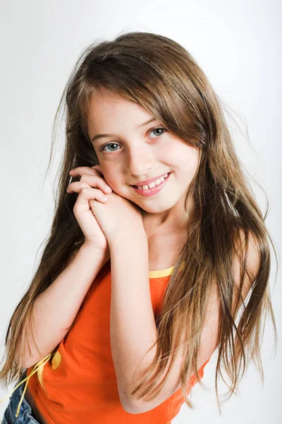 Little girl in casual wear — Stock Photo, Image